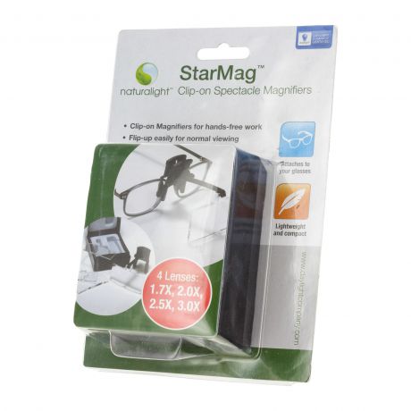StarMag Clip-on Spectacle Magnifiers with 4 Lenses - Daylight